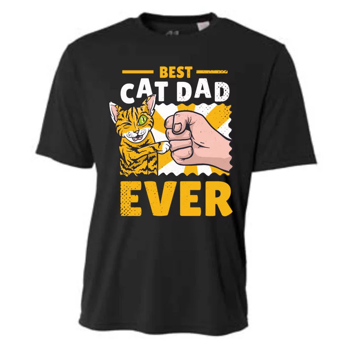 Best Cat Father In The World Gift Cooling Performance Crew T-Shirt