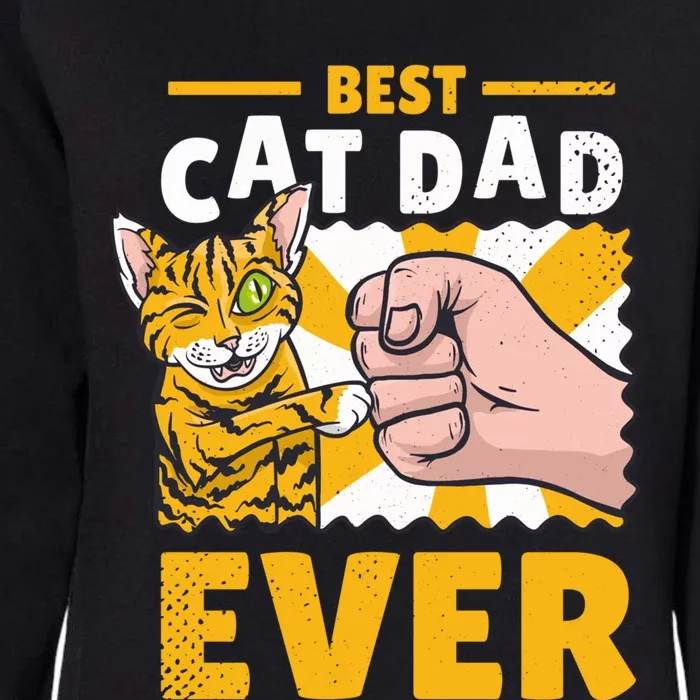 Best Cat Father In The World Gift Womens California Wash Sweatshirt