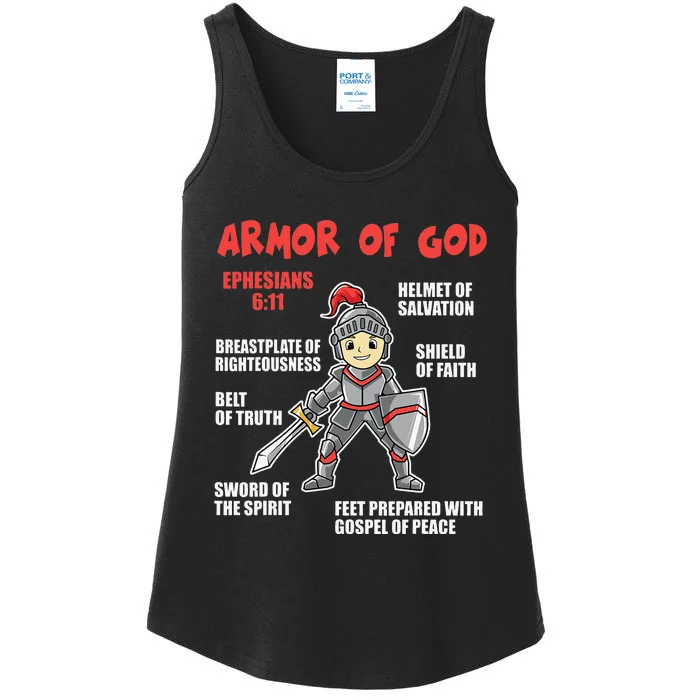 Bible Chapters For Put On The Full Armor Of God Ladies Essential Tank