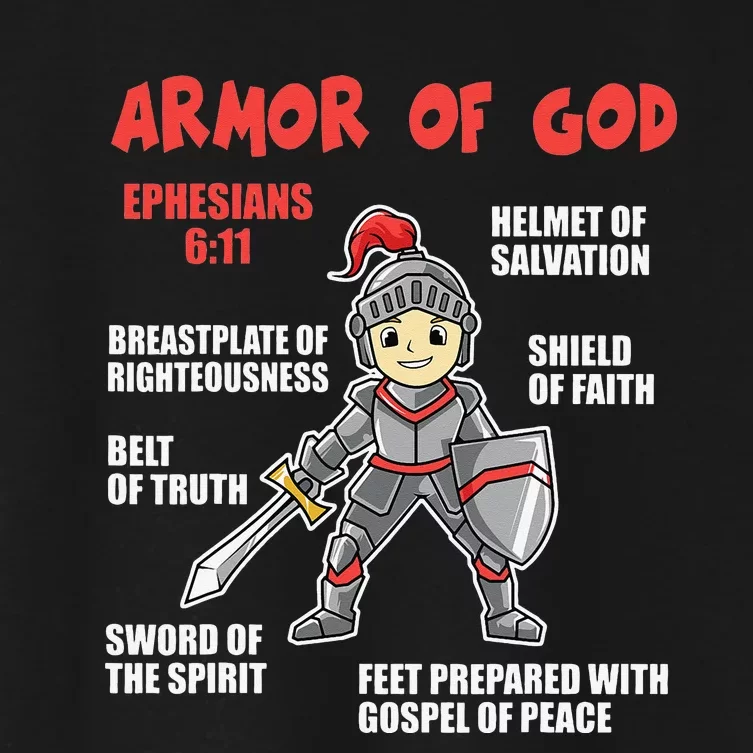 Bible Chapters For Put On The Full Armor Of God Women's Crop Top Tee