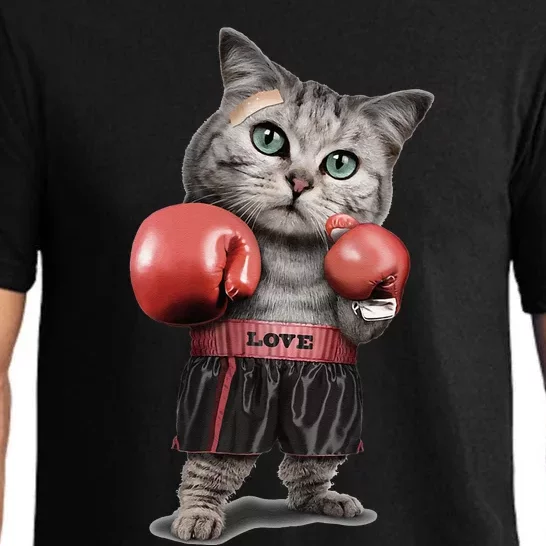 BOXING CAT Funny Pajama Set