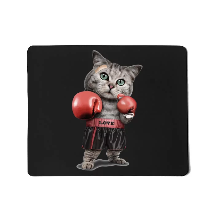 BOXING CAT Funny Mousepad