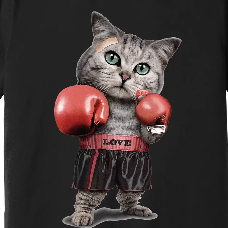 BOXING CAT Funny Premium T-Shirt