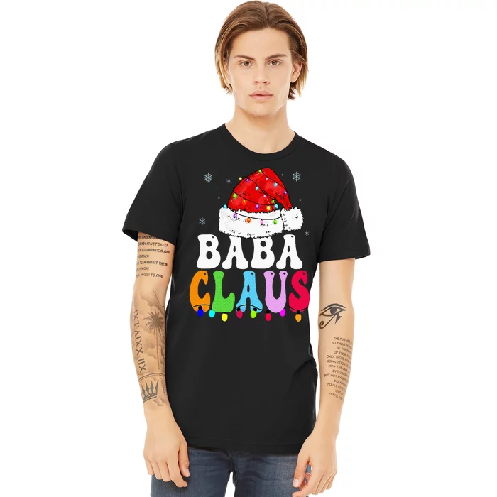 Baba Claus Funny Xmas Family Matching Baba Grandma Christmas Premium T-Shirt