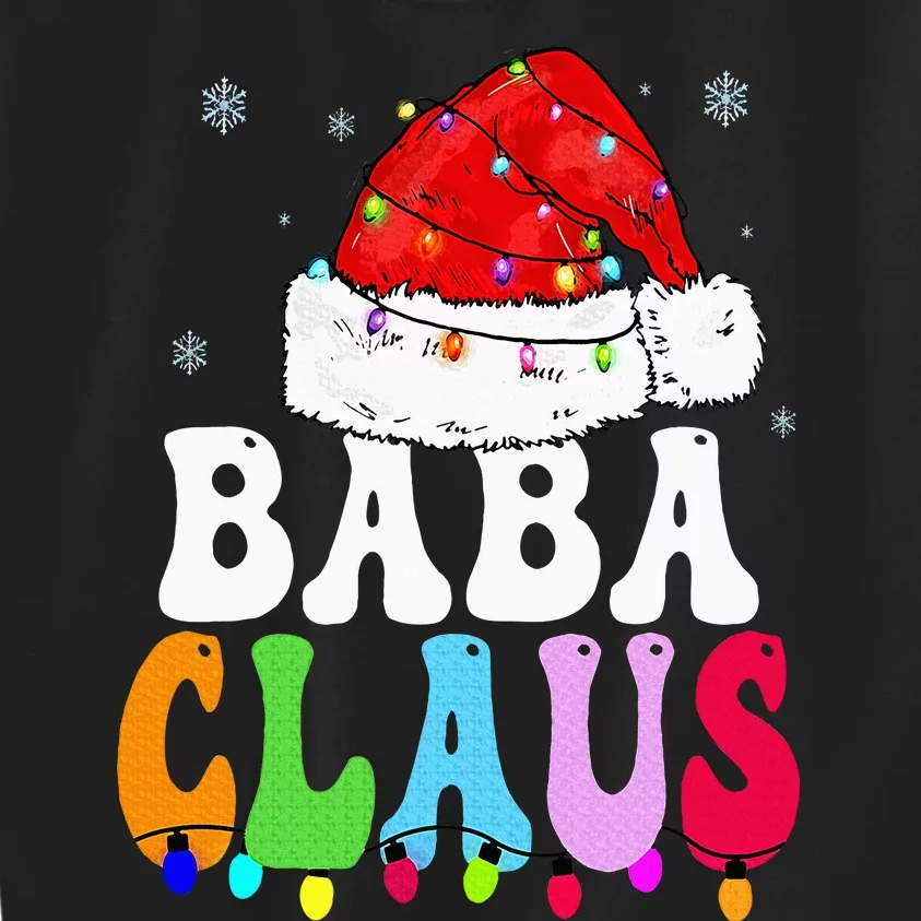 Baba Claus Funny Xmas Family Matching Baba Grandma Christmas Kids Sweatshirt