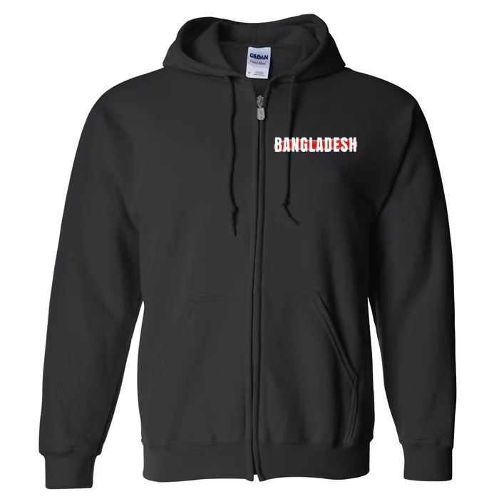 Bangladesh Cricket Fans Jersey Full Zip Hoodie