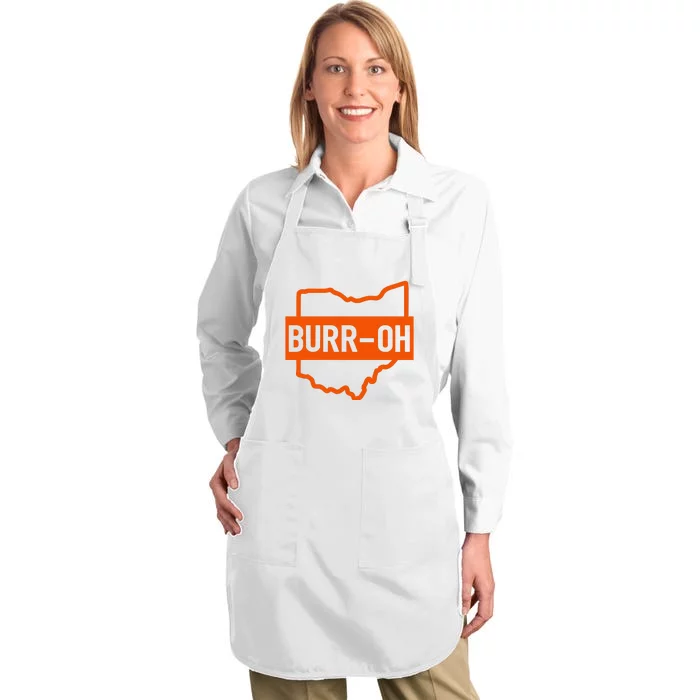 BurrOh, Cincinnati Football Full-Length Apron With Pocket