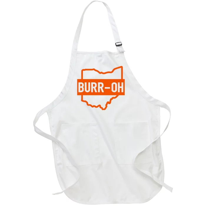 BurrOh, Cincinnati Football Full-Length Apron With Pocket