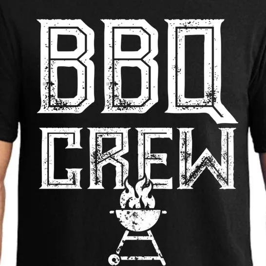 Bbq Crew Funny Bbq Lover Smoker Grilling Matching Bbq Day Gift Pajama Set