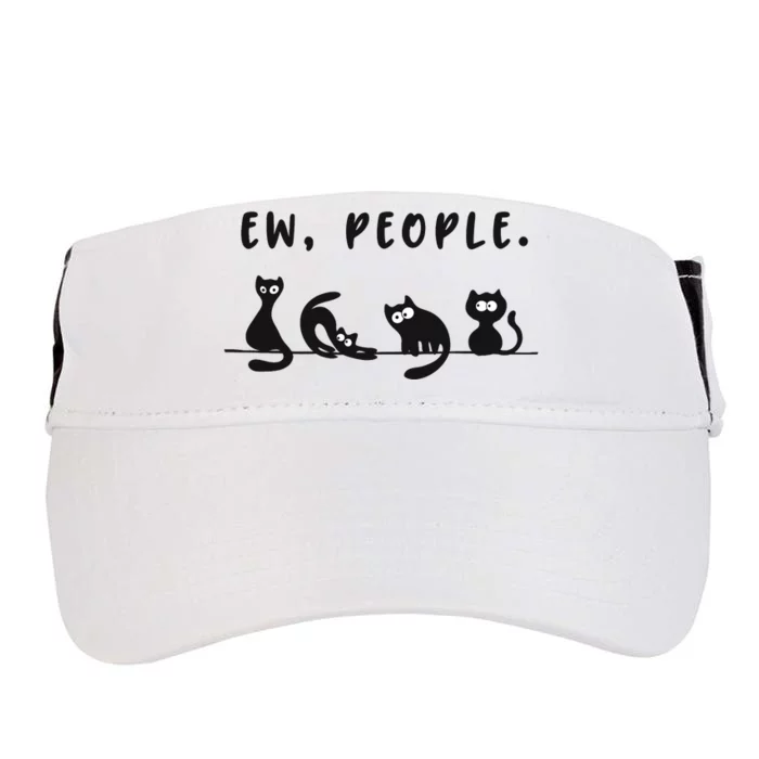 black cat funny wo ew people meowy cat lovers Adult Drive Performance Visor