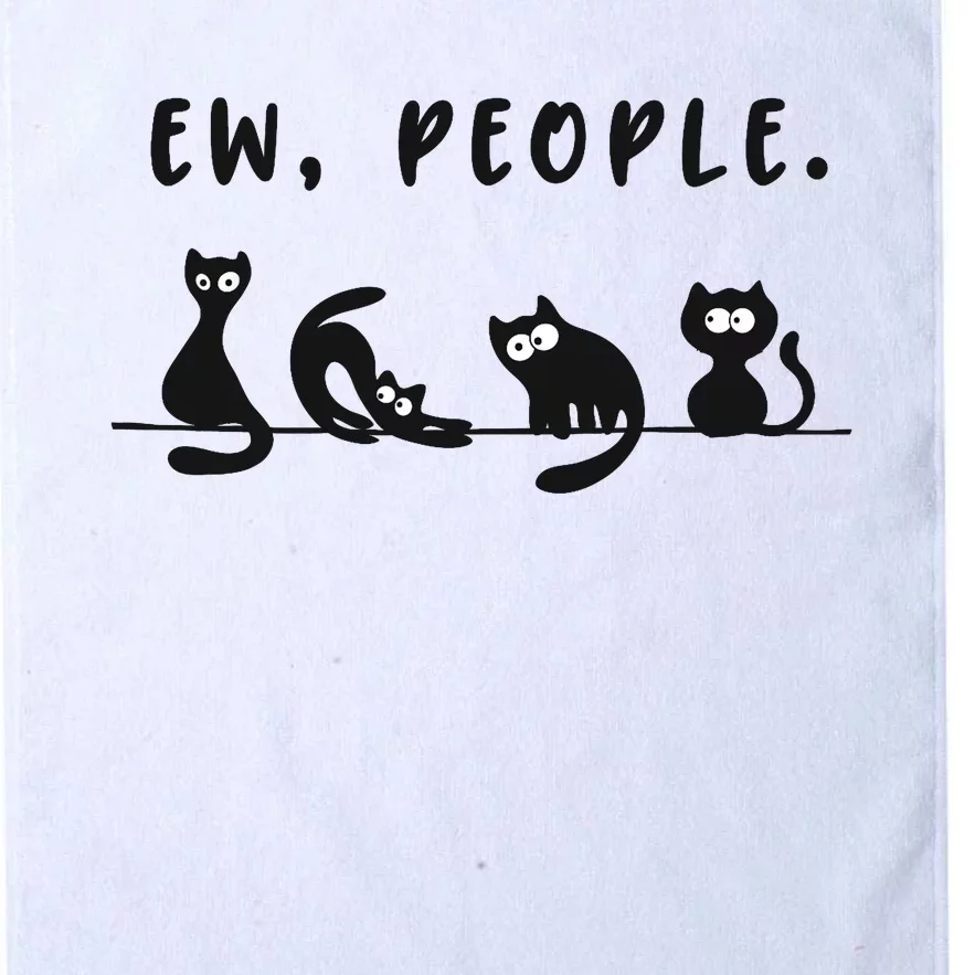 black cat funny wo ew people meowy cat lovers Platinum Collection Golf Towel