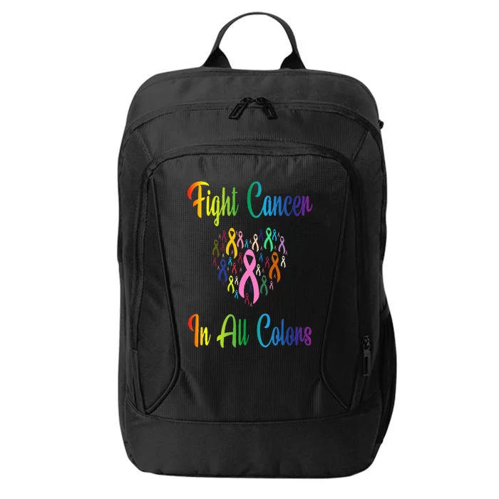 Beating Cancer Fighting Cancer Colors Cancer Awareness City Backpack