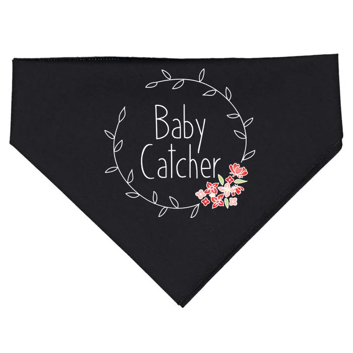 Baby Catcher Funny Gift Midwife Gift Obgyn Midwifery Gift USA-Made Doggie Bandana