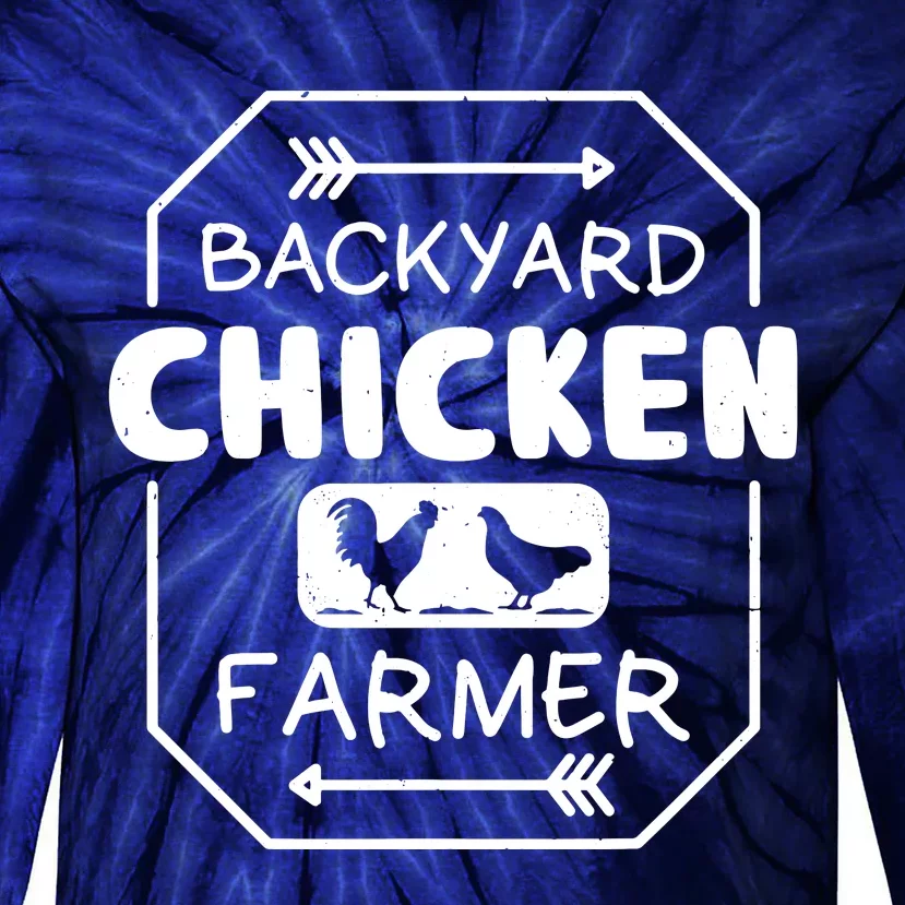 Backyard Chicken Farmer Tee Country Farm Women Girl Men Tie-Dye Long Sleeve Shirt