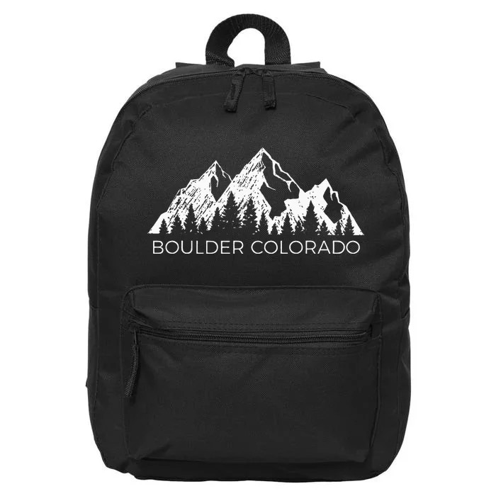 Boulder Colorado For Men Women Boulder Colorado Gift 16 in Basic Backpack