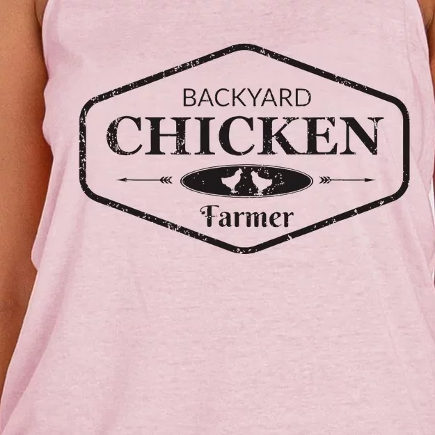 Backyard Chicken Farmer Chicken Women's Knotted Racerback Tank