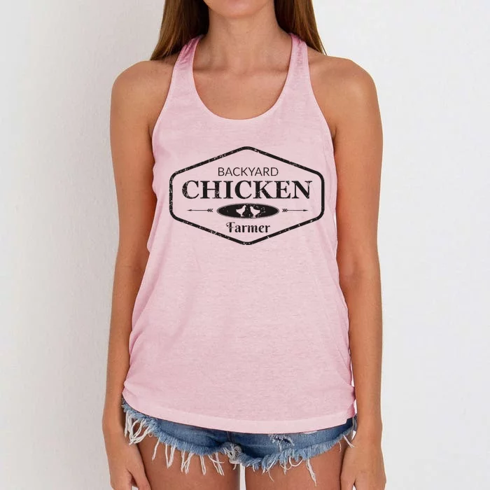 Backyard Chicken Farmer Chicken Women's Knotted Racerback Tank