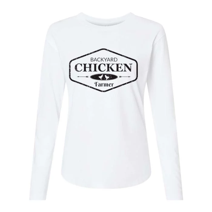 Backyard Chicken Farmer Chicken Womens Cotton Relaxed Long Sleeve T-Shirt