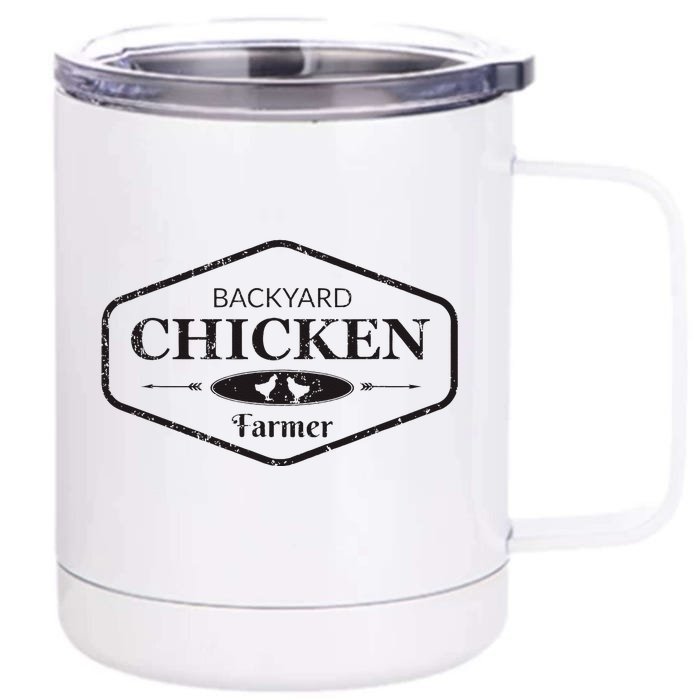 Backyard Chicken Farmer Chicken Front & Back 12oz Stainless Steel Tumbler Cup