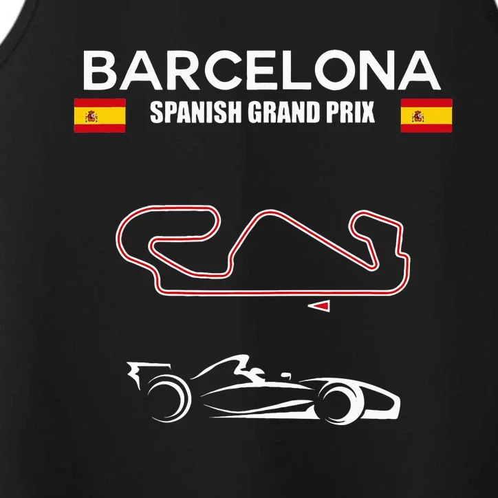 Barcelona Circuit Formula Racing Car Spanish Grand Prix Performance Tank