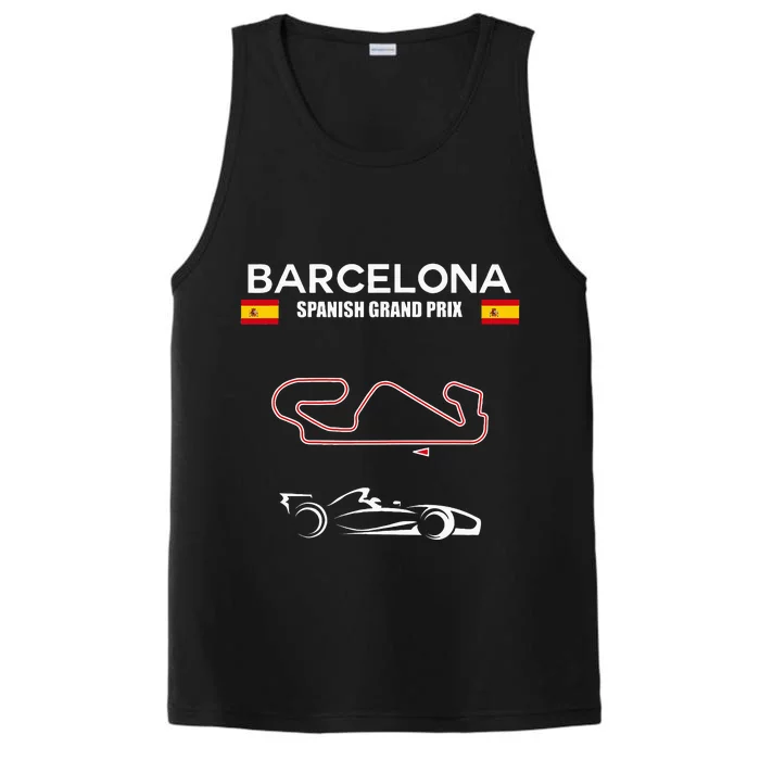 Barcelona Circuit Formula Racing Car Spanish Grand Prix Performance Tank