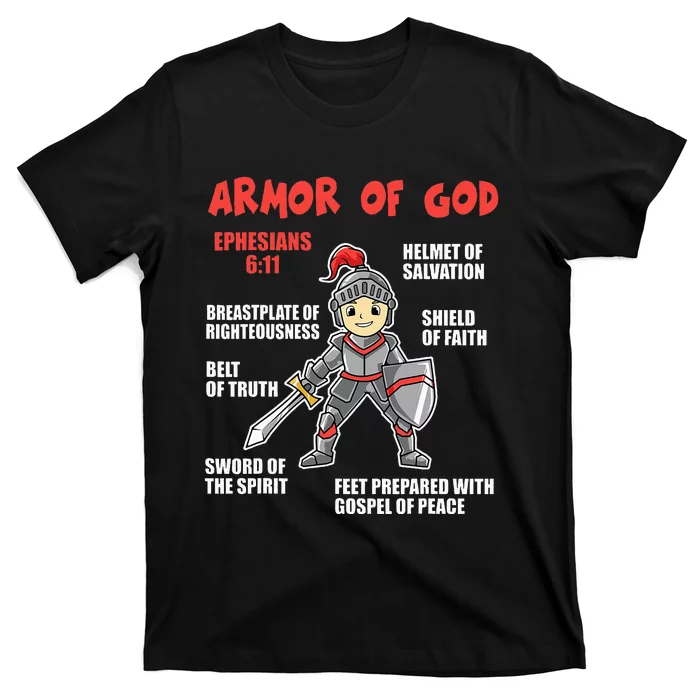 Bible Chapters For Put On The Full Armor Of God T-Shirt