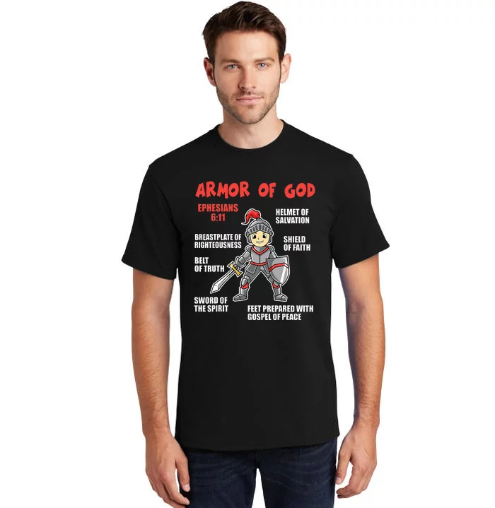 Bible Chapters For Put On The Full Armor Of God Tall T-Shirt