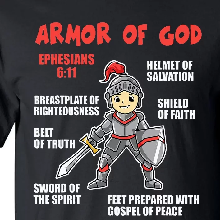 Bible Chapters For Put On The Full Armor Of God Tall T-Shirt