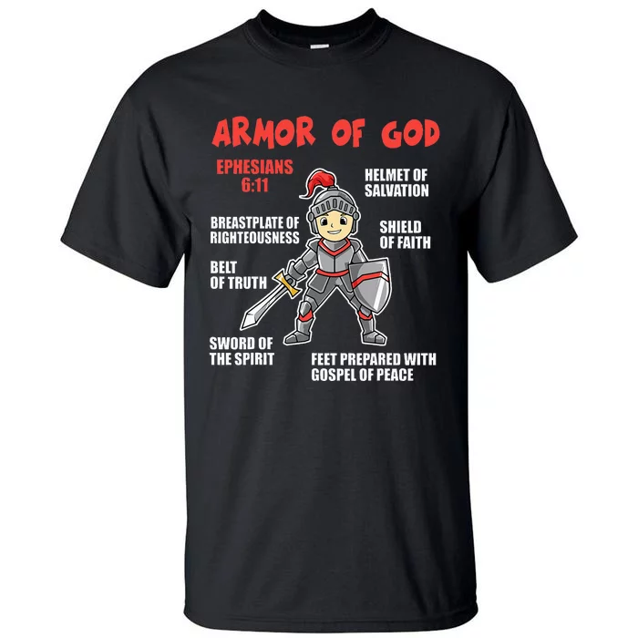 Bible Chapters For Put On The Full Armor Of God Tall T-Shirt