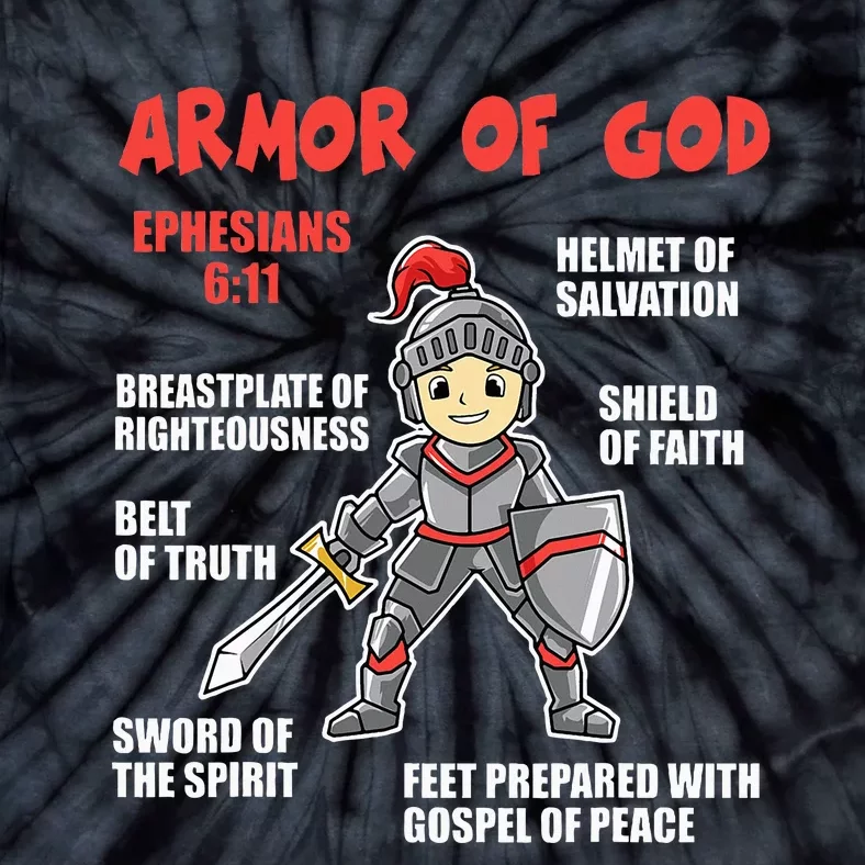 Bible Chapters For Put On The Full Armor Of God Tie-Dye T-Shirt