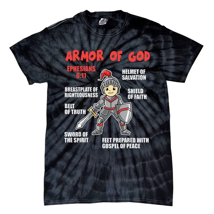 Bible Chapters For Put On The Full Armor Of God Tie-Dye T-Shirt