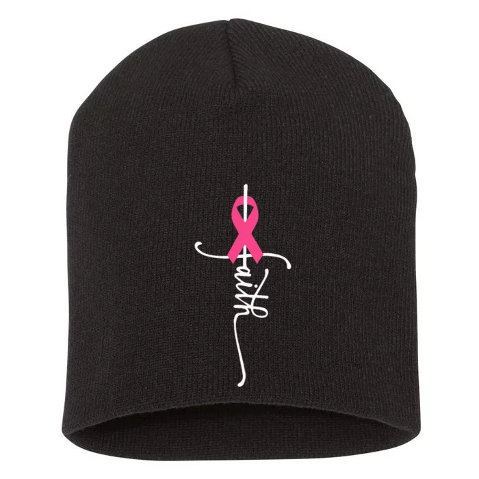 Breast Cancer Faith Breast Cancer Awareness Breast Cancer Short Acrylic Beanie