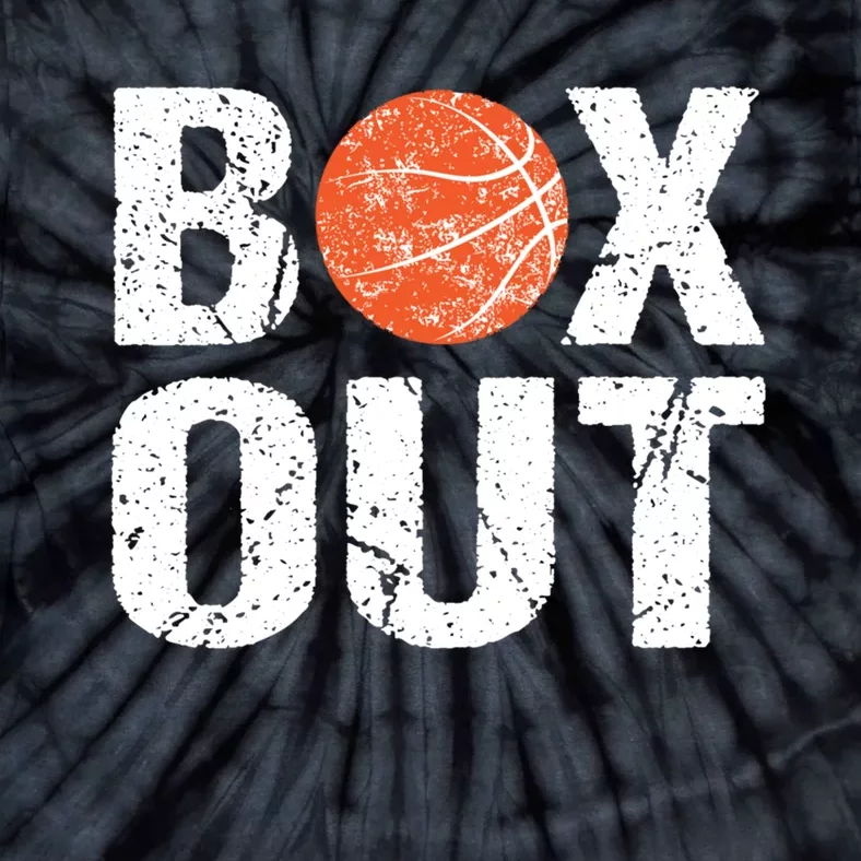 Basketball Coach Funny Coaching Saying Box Out Tie-Dye T-Shirt