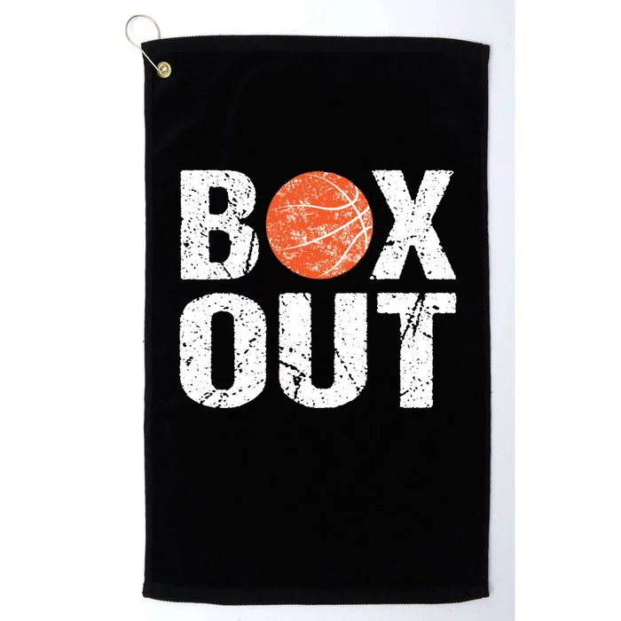 Basketball Coach Funny Coaching Saying Box Out Platinum Collection Golf Towel