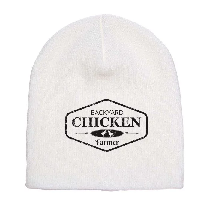 Backyard Chicken Farmer Chicken Short Acrylic Beanie