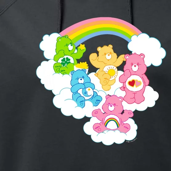 Bears Cheer Funshine Bedtime Cloudy Rainbow Group Performance Fleece Hoodie