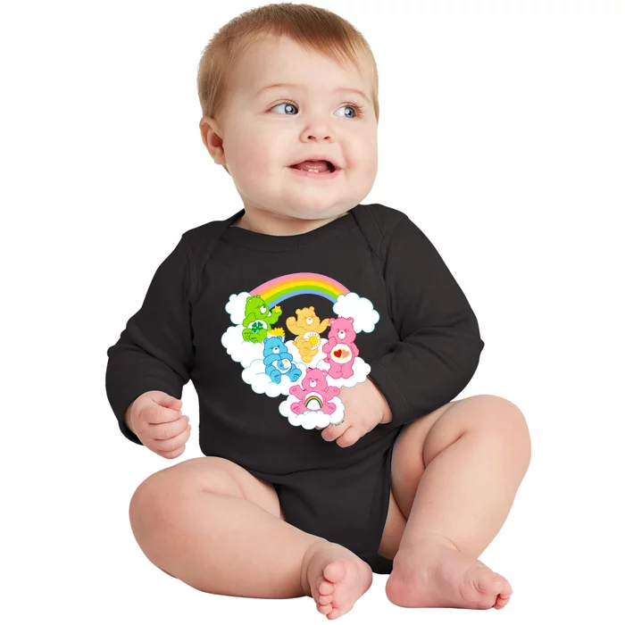 Bears Cheer Funshine Bedtime Cloudy Rainbow Group Baby Long Sleeve Bodysuit