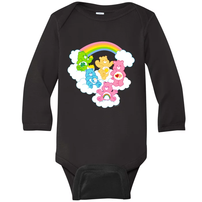 Bears Cheer Funshine Bedtime Cloudy Rainbow Group Baby Long Sleeve Bodysuit