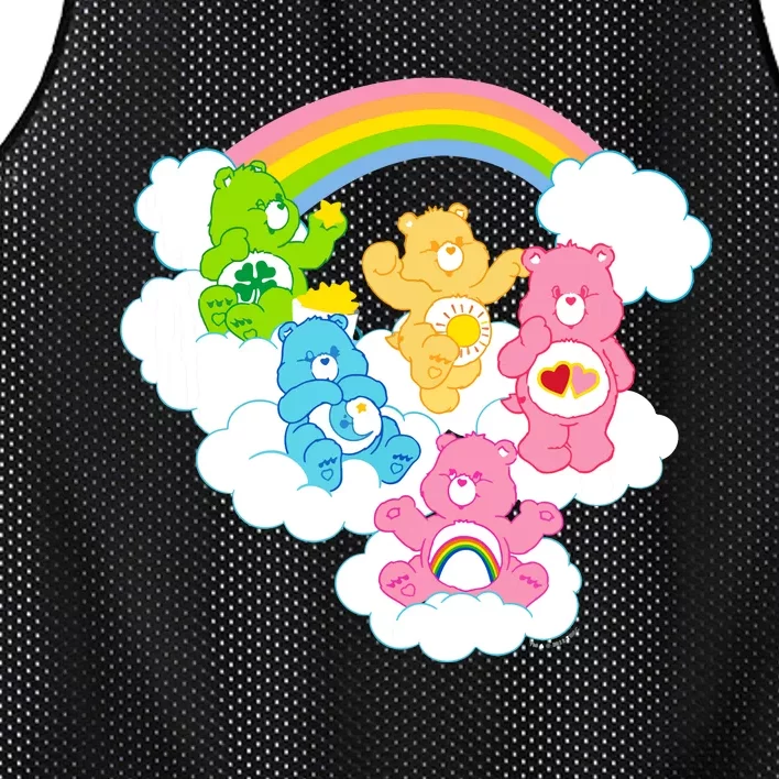 Bears Cheer Funshine Bedtime Cloudy Rainbow Group Mesh Reversible Basketball Jersey Tank