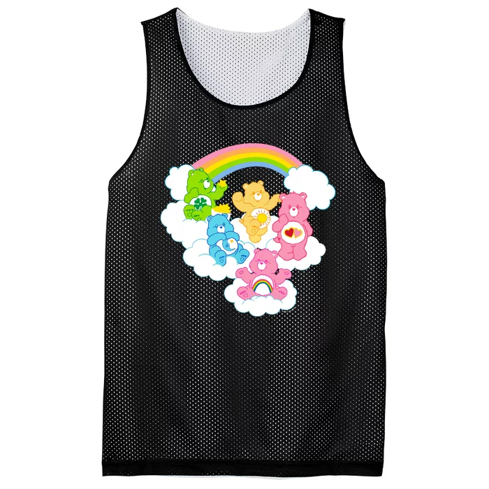 Bears Cheer Funshine Bedtime Cloudy Rainbow Group Mesh Reversible Basketball Jersey Tank