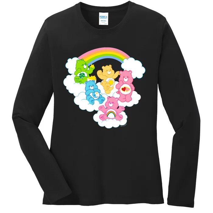 Bears Cheer Funshine Bedtime Cloudy Rainbow Group Ladies Long Sleeve Shirt