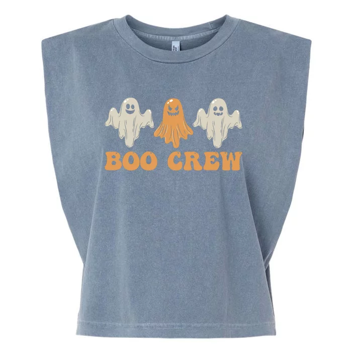 Boo Crew Ghost Halloween Day Garment-Dyed Women's Muscle Tee