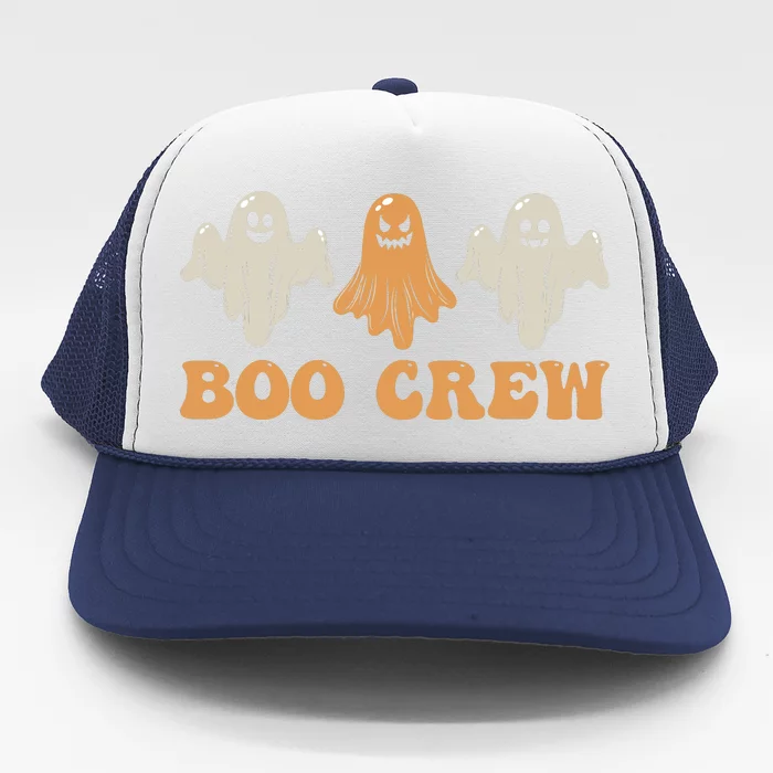 Boo Crew Ghost Halloween Day Trucker Hat