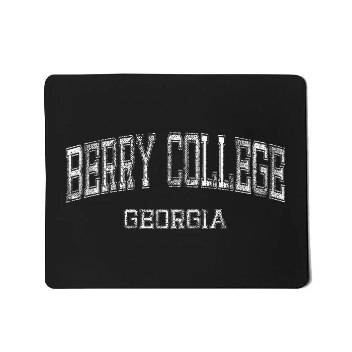 Berry College Georgia Retro Athletic Sports Mousepad