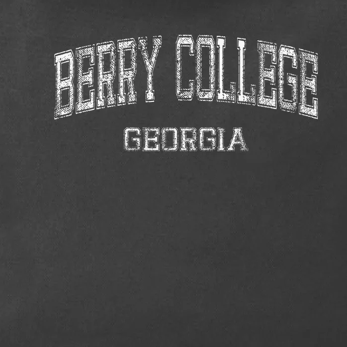 Berry College Georgia Retro Athletic Sports Zip Tote Bag