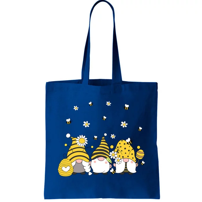 Bees Cute Gnomes Beekeeper Yellow Sunflower Funny Gift Tote Bag