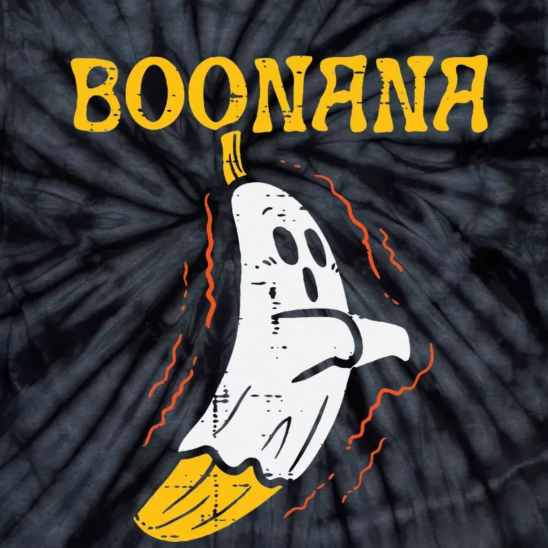 Boonana Cute Ghost Banana Halloween Costume Tie-Dye T-Shirt