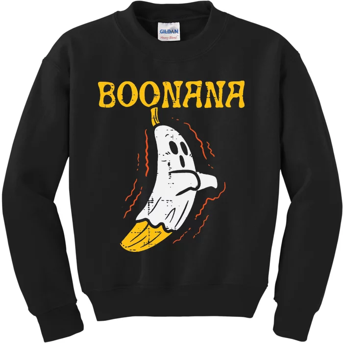 Boonana Cute Ghost Banana Halloween Costume Kids Sweatshirt