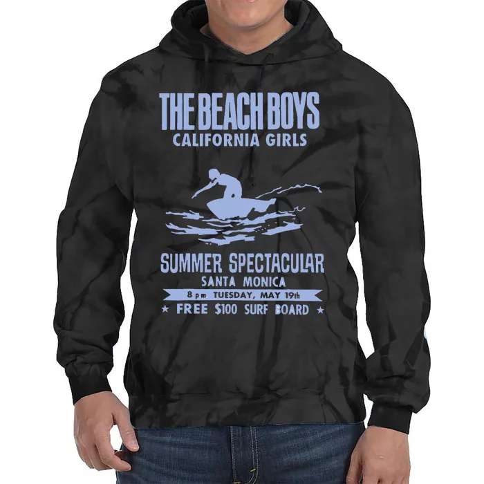 Beach California Girl White Tie Dye Hoodie