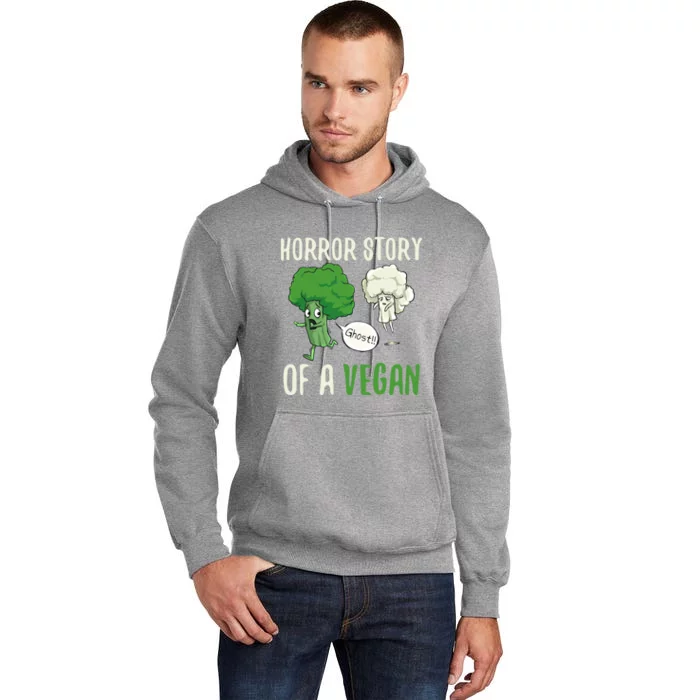 Broccoli Cauliflower Ghost Horror Story Of A Vegan Halloween Gift Tall Hoodie